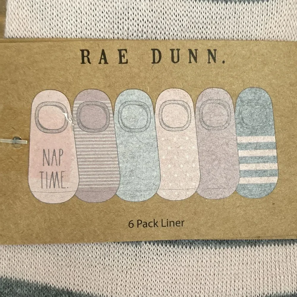 Rae Dunn 6 Pack liner socks
